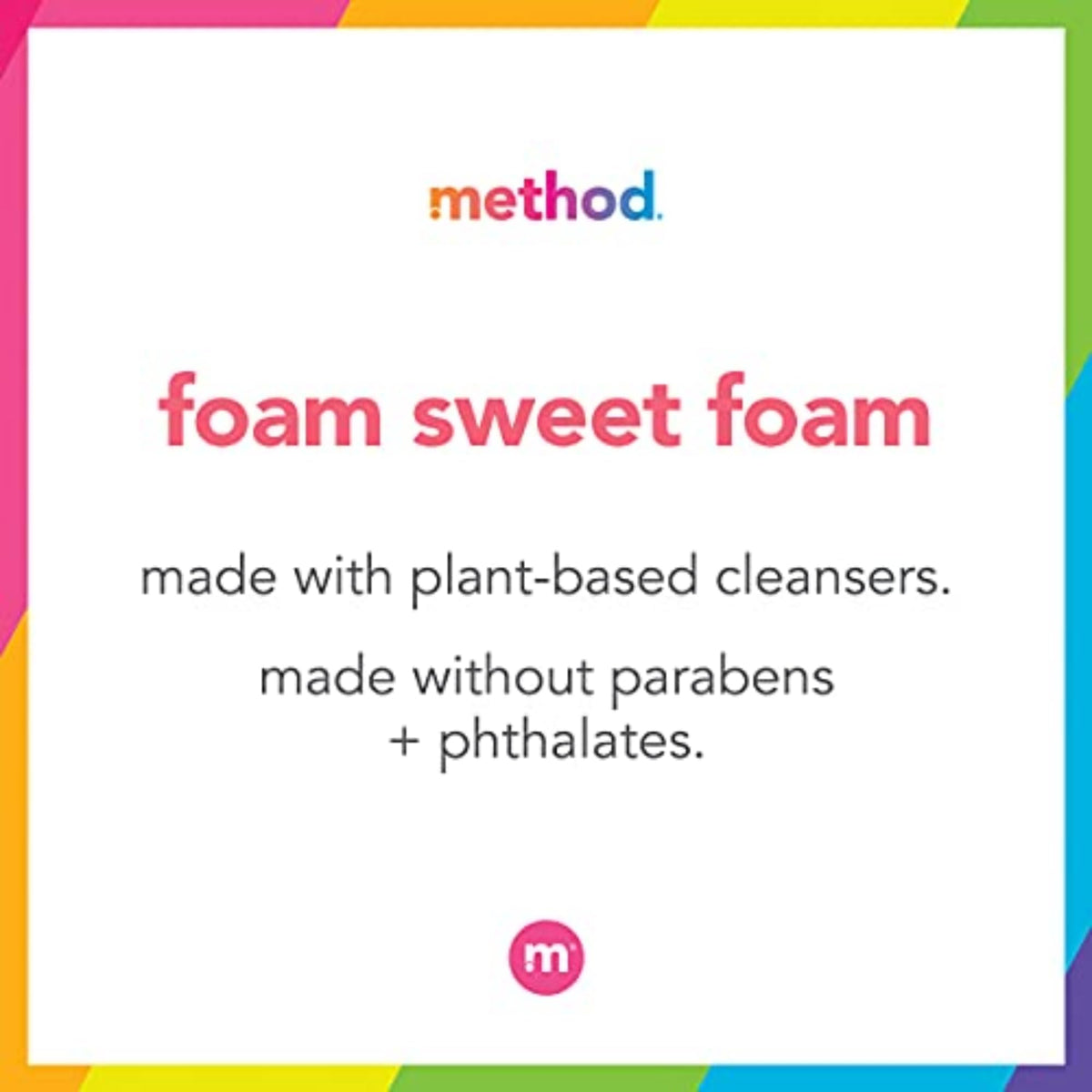 Method label and ingredients view showing paraben and phthalate free reassurance