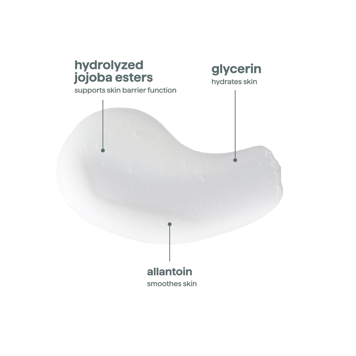 Method being pumped onto hands showing moisturizing serum-like feel