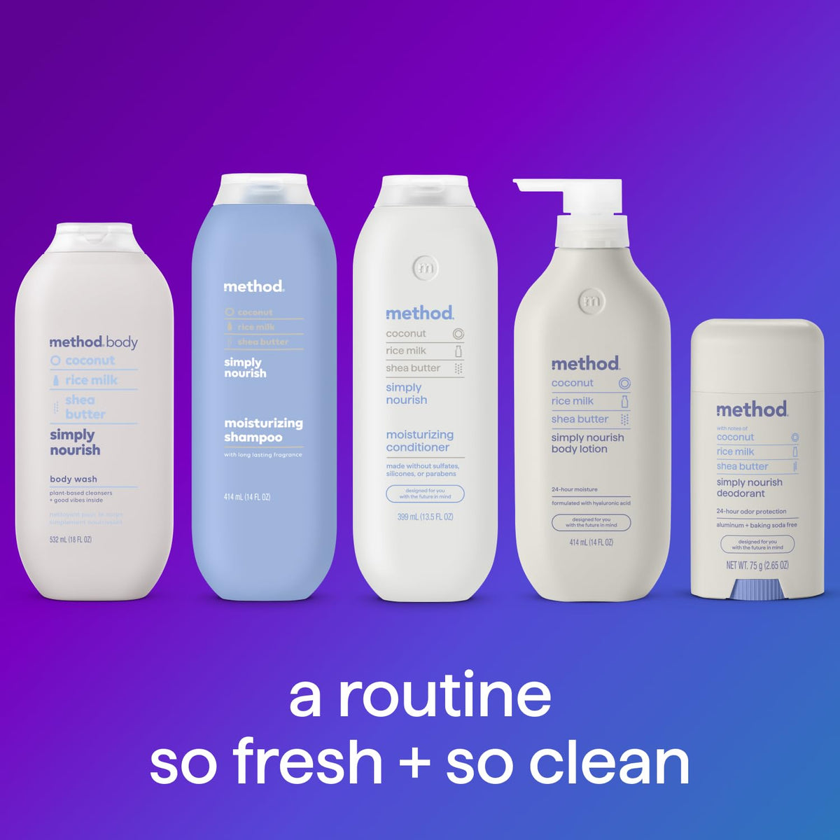 Method set displayed in a bathroom shelf suggesting relaxing self-care routine