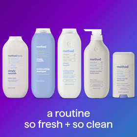 Method size comparison with hand showing bottle scale and travel convenience