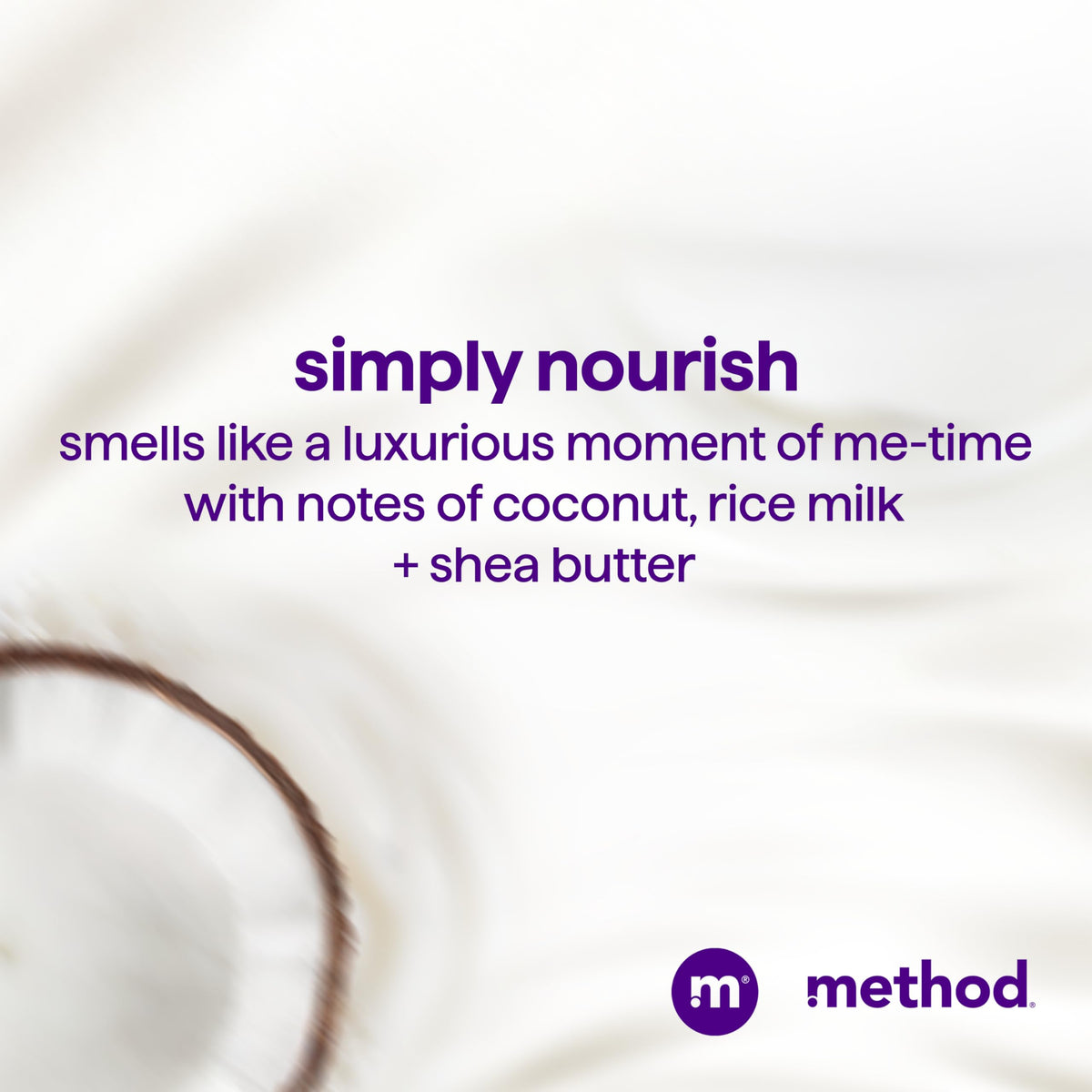 Method bottle next to hand showing 13.5 oz size and easy-grip benefit