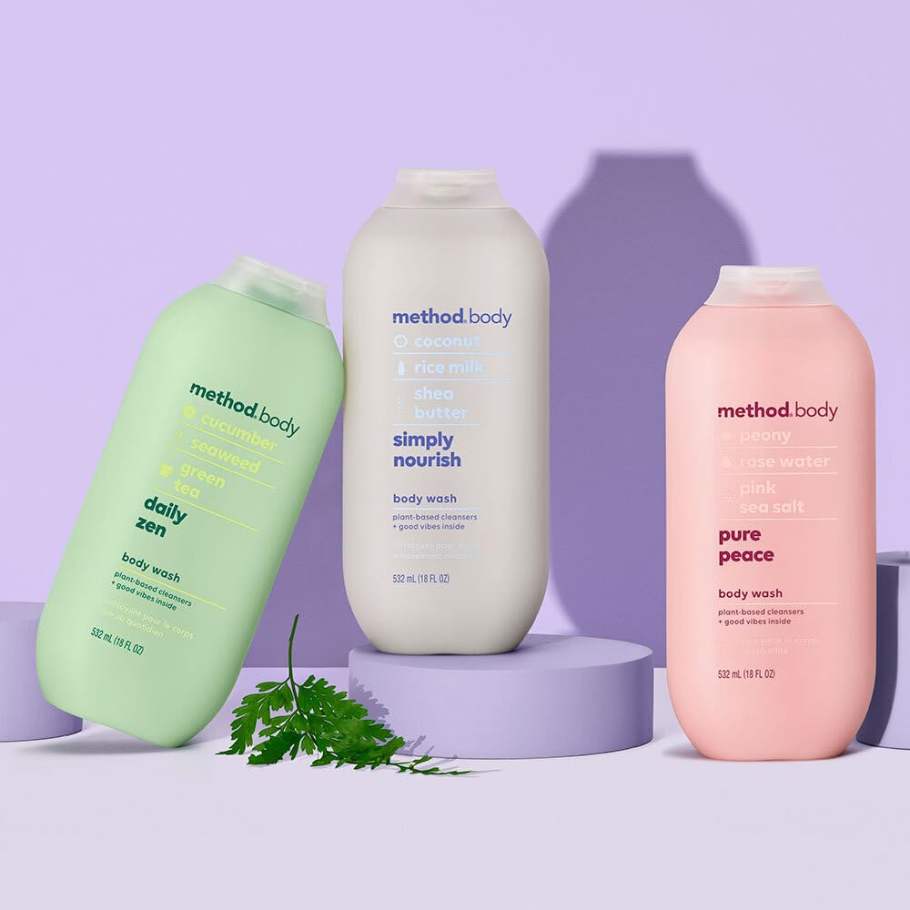 Method three bottles size comparison showing 18 fl oz practical supply benefit