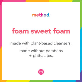 Method close-up of foam texture highlighting gentle lather and moisturizing feel