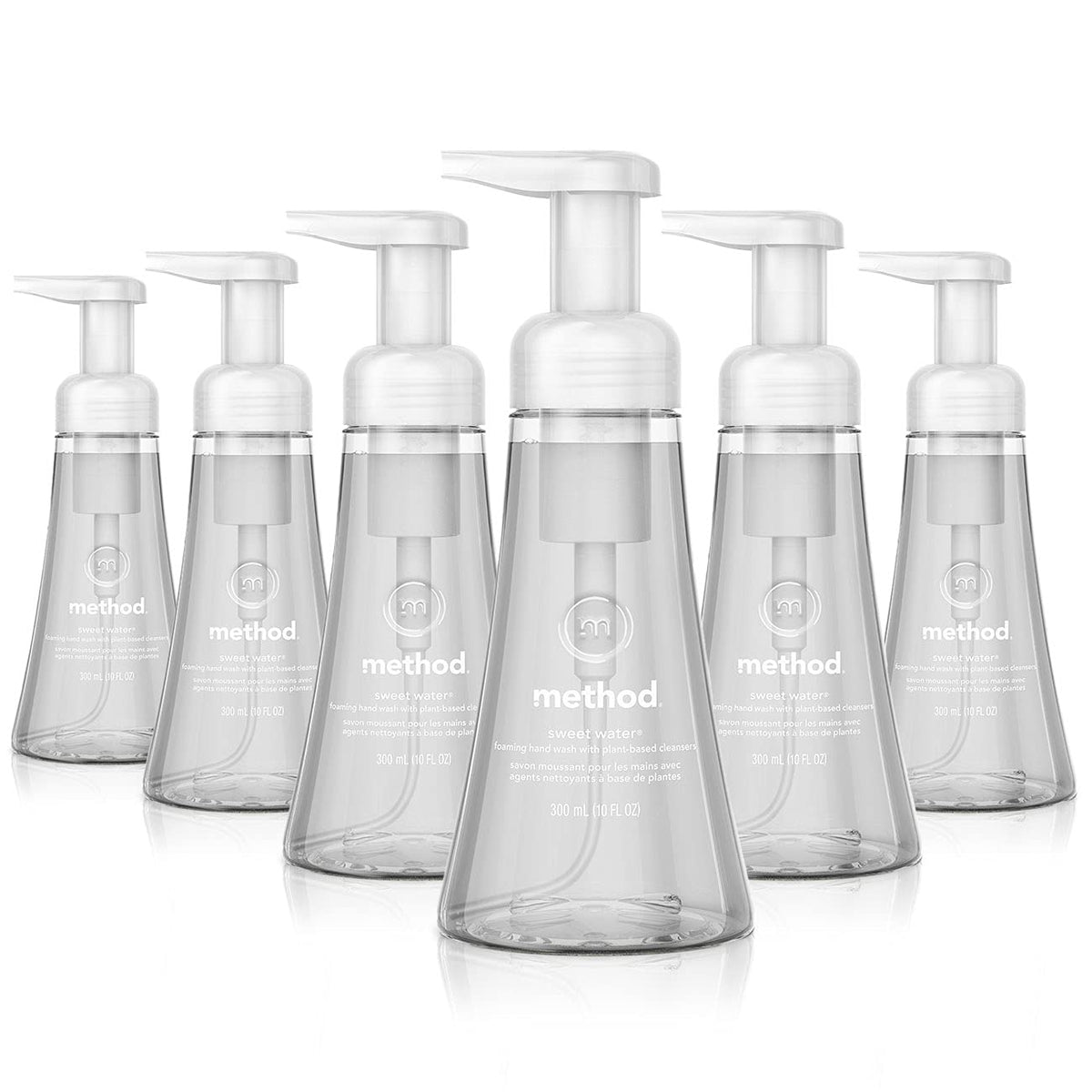 Method front packaging showing six-pack bottle set and clear branding for convenience