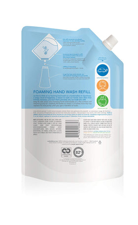 Method gel texture in hand showing smooth lather and fast-rinse benefit