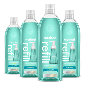 Method Waterfall refill front packaging showing eco pack and scent benefit