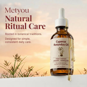 Metyou bottle on bathroom shelf lifestyle shot showing daily routine benefit