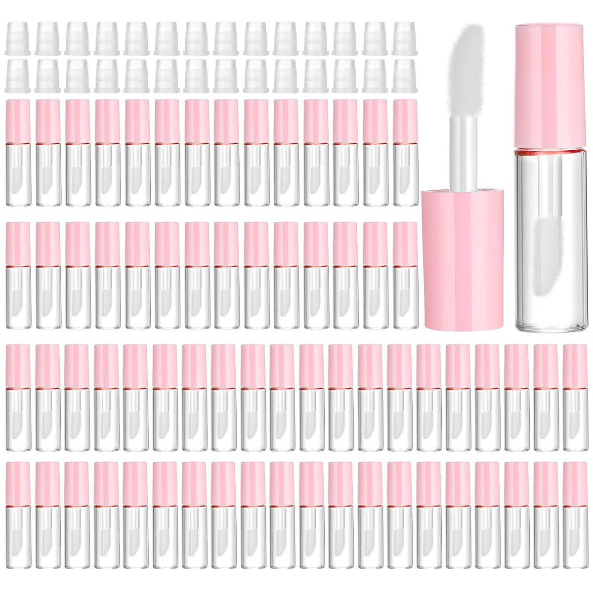 Meyeyaia front packaging showing pink caps and clear tubes, easy organization benefit