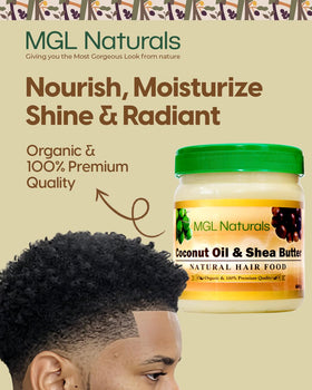MGL Naturals hands applying hair food to show easy application benefit