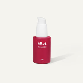 Mi-el Beekini Oil front bottle showing label and 30ml size for travel-friendly care