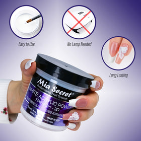Mia Secret 3D sculpted nail detail highlighting raised design retention and definition
