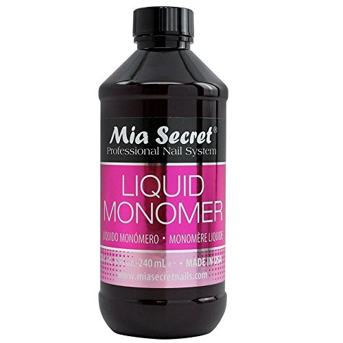 Mia Secret bottle close-up showing label and easy-pour neck for precise application
