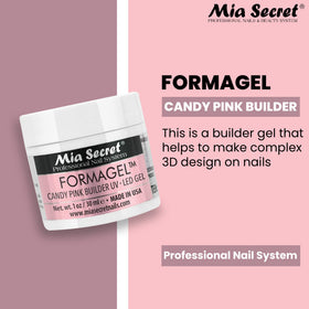 mia secret Candy Pink gel texture brush stroke highlighting smooth application