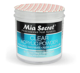 Mia Secret encapsulated nail example showing clear finish and design depth