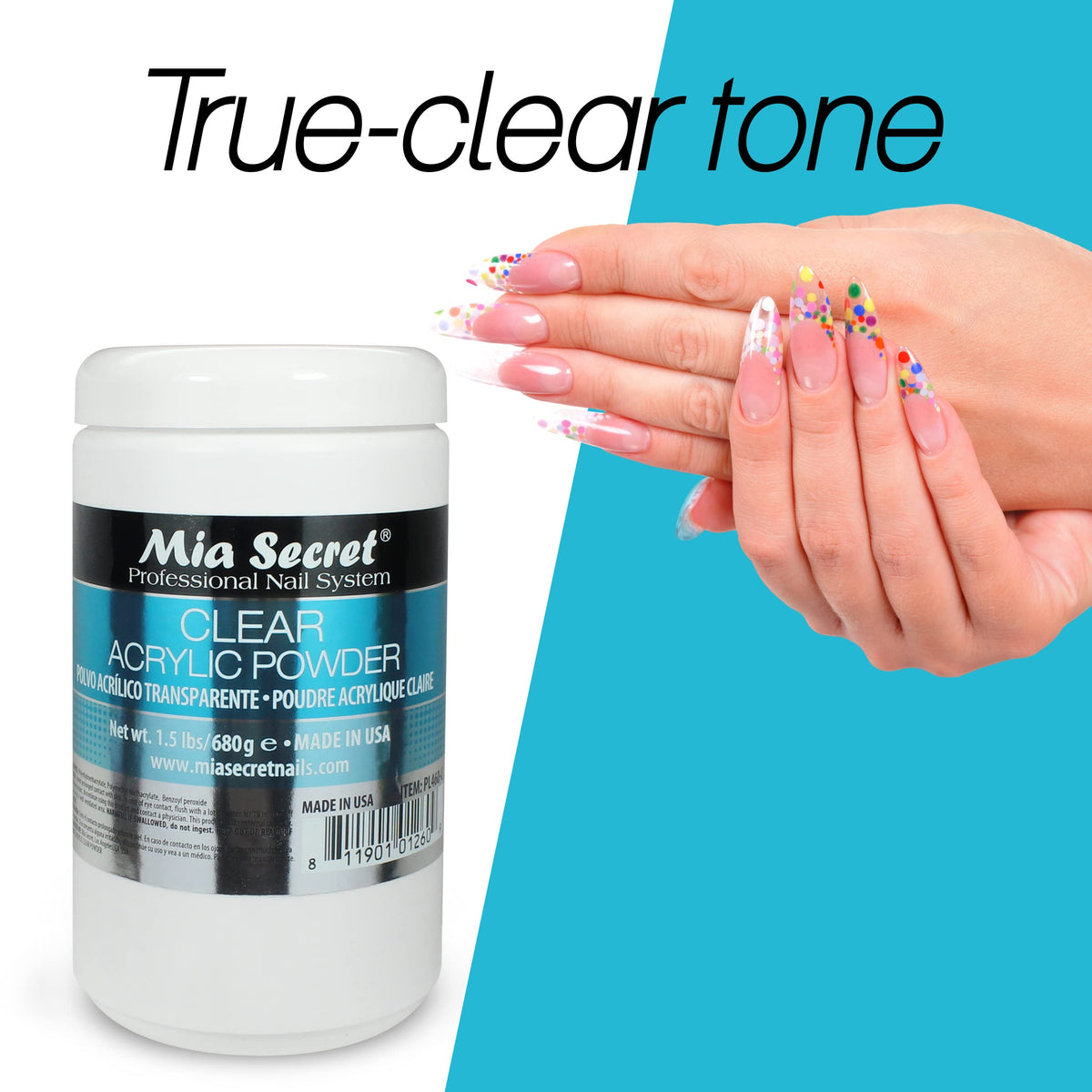 Technician applying Mia Secret powder in salon demonstrating professional reliability