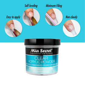 Mia Secret in-salon application with technician using product for reliable results
