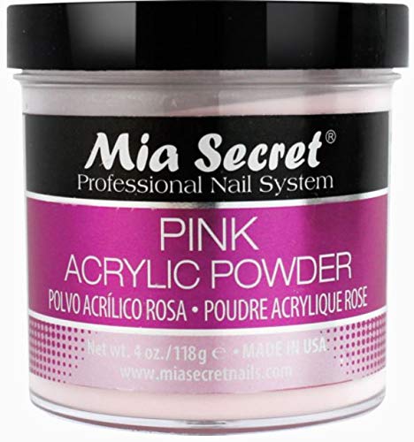 Mia Secret clear acrylic powder close-up showing smooth texture and easy leveling