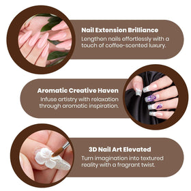 Mia Secret monomer applied by technician showing controlled brushwork benefit