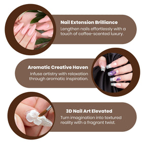 Mia Secret monomer in-use on nail tech brush demonstrating reliable bead formation benefit