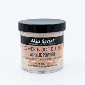 Mia Secret front jar view showing label and blush tone for easy selection