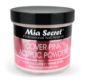 Mia Secret jar front view showing product label and size benefit