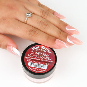 Mia Secret open jar revealing fine powder for consistent application