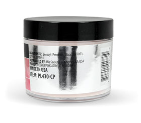 Mia Secret powder texture close-up highlighting fine particles for smooth application