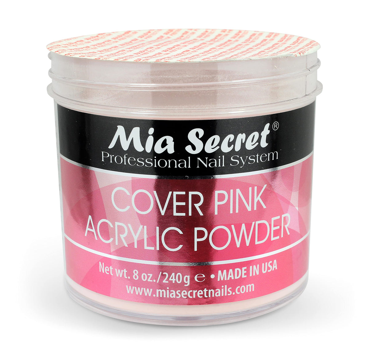 Sculpted nail built with Mia Secret cover pink showing natural look