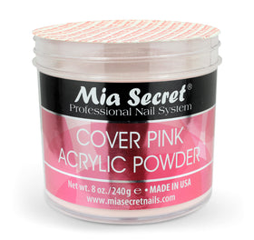 Sculpted nail built with Mia Secret cover pink showing natural look