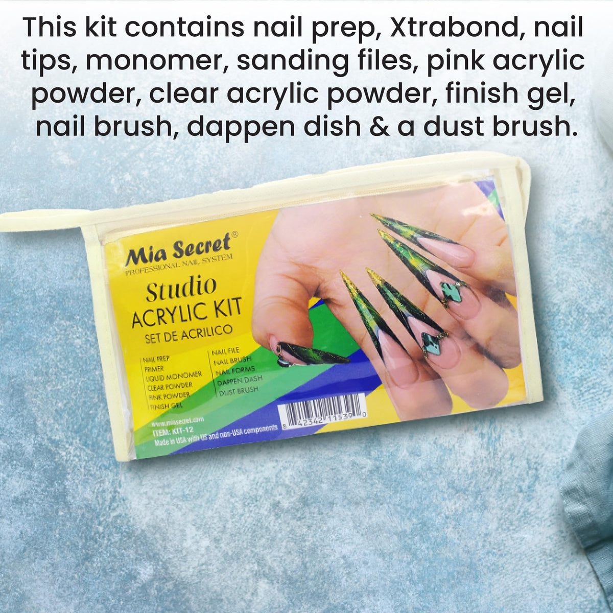 Mia Secret finished nails lifestyle shot displaying glossy salon-quality wear