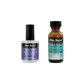 Mia Secret front packaging showing two-piece primer set and clear labeling for professional results