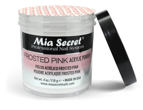 Mia Secret finished bridal manicure using frosted pink delivering elegant look