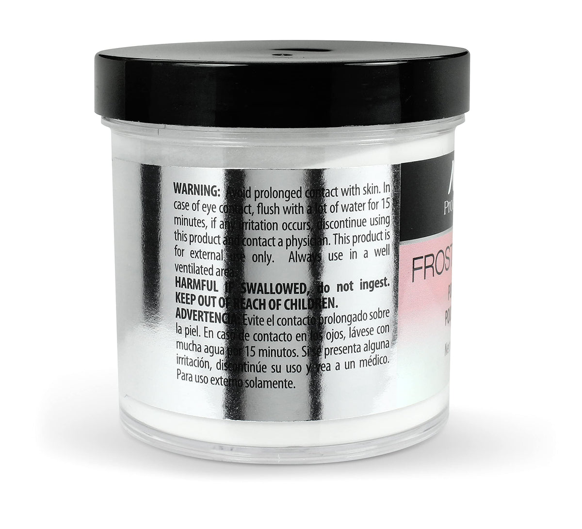 Mia Secret powder being applied to nail with brush demonstrating easy shaping