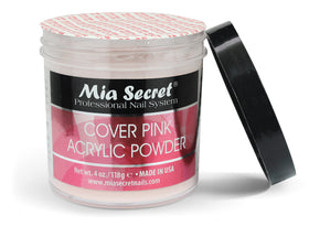 Mia Secret jar next to ruler showing 4 ounce scale for value