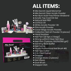 Mia Secret kit in use on client hand illustrating professional finish