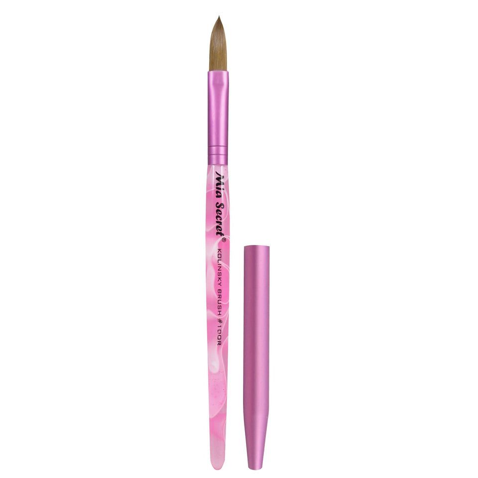 Mia Secret brush front packaging showing professional kolinsky benefit
