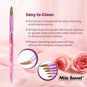 Mia Secret brush tip detail blending acrylic for flawless overlays benefit