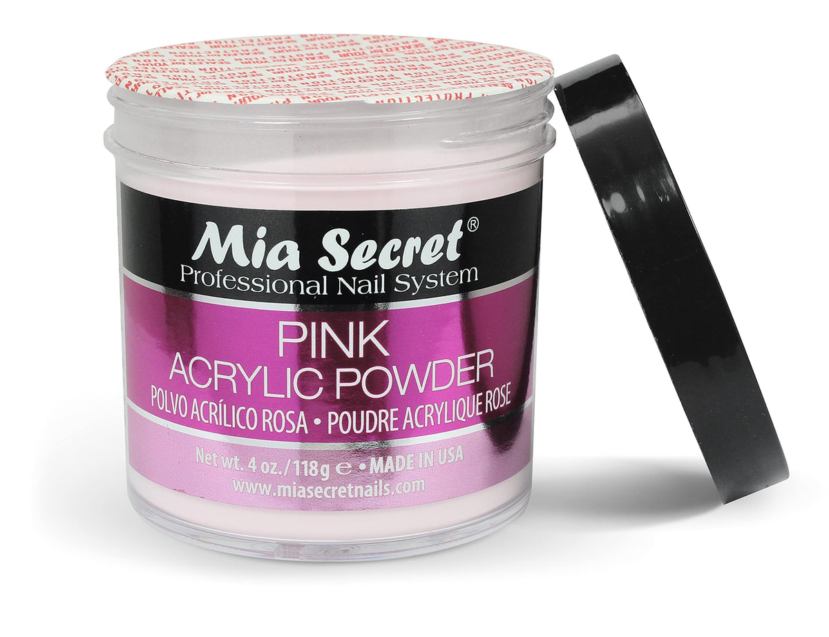 Close-up of Mia Secret jar label and ingredients detail for clarity and informed purchase