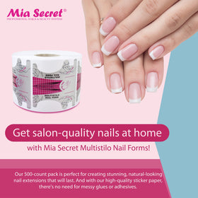 Mia Secret close-up of adhesive tab demonstrating secure placement benefit