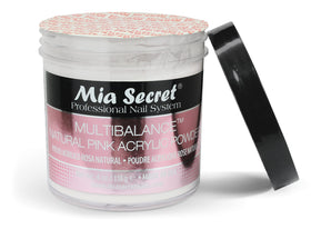 Finished manicure using Mia Secret Natural Pink creating a natural salon-quality look
