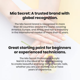 Mia Secret kit next to ruler for size comparison and travel-friendly benefit