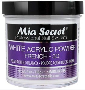 Mia Secret 4 oz jars next to a ruler showing scale and value for salons