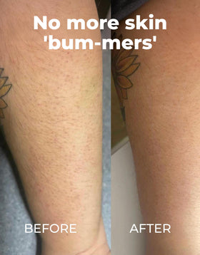 Miami Beach Bum oregano, aloe and jojoba ingredients highlighting natural balance benefit