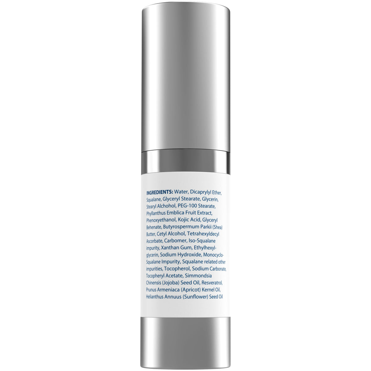 MiamiMD product label and key ingredients visible to show active brightening components