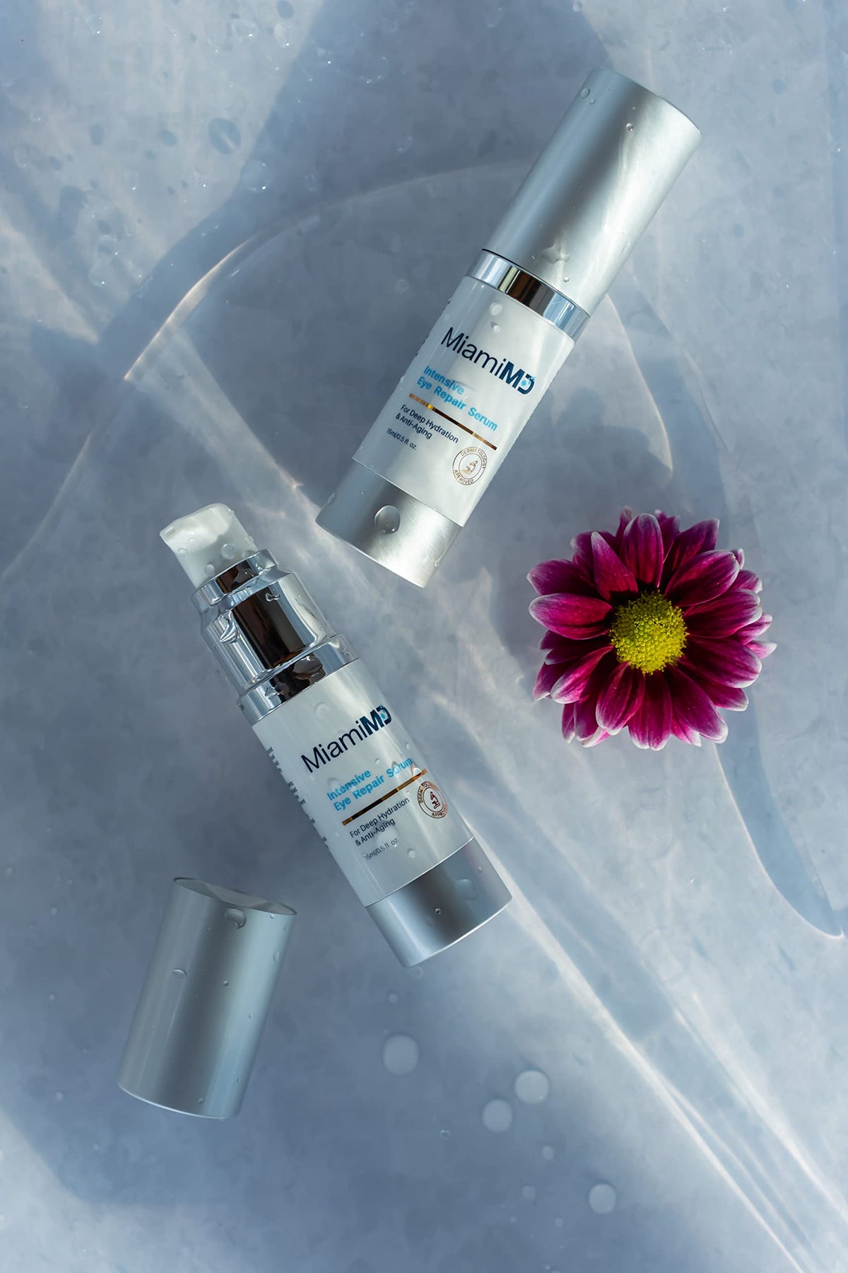 MiamiMD conceptual before and after visualization showing reduced puffiness and brighter look