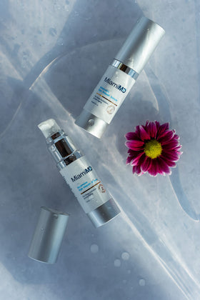 MiamiMD conceptual before and after visualization showing reduced puffiness and brighter look