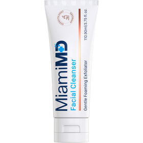 MiamiMD foaming texture close-up demonstrating gentle lather and hydration