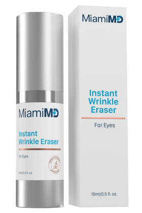 MiamiMD front packaging showing compact 15ml tube and branding for instant smoothing