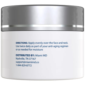 MiamiMD open jar revealing cream texture and easy scoop