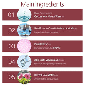 MIBA ionized calcium water and botanical extracts highlighting skin-conditioning benefits